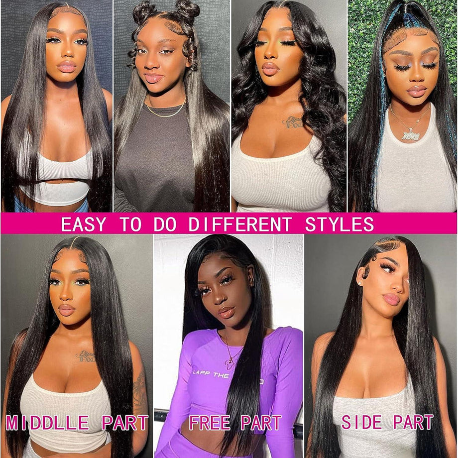 Glueless Wigs Wear and Go Human Hair Wig Straight by eprolo