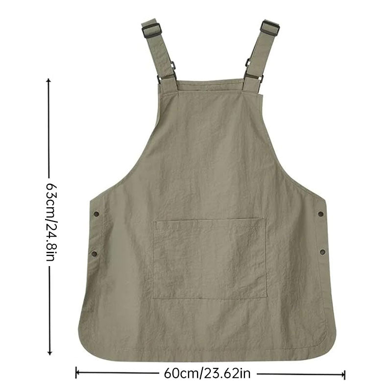 Double-Sided Waterproof Kitchen Apron – Adjustable Unisex Chef Apron, Pure Color Household Cooking Workwear by eprolo
