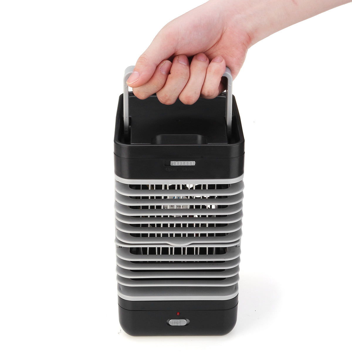 Mini Portable Air Conditioner Humidifier Purifier Desktop Cooling Fan Air Cooler Black Fan for Camping Outdoor Activities by eprolo