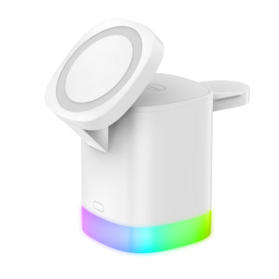 3 In 1 Magnetic Wireless Fast Charger For Smart Phone RGB Ambient Light Charging Station For Airpods IWatch by eprolo