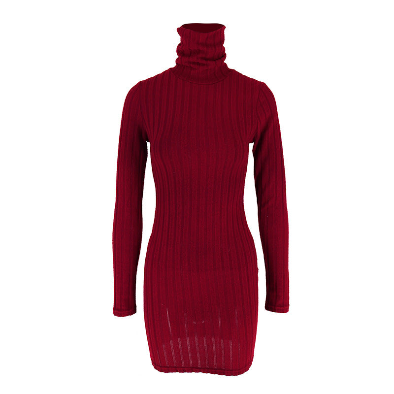 Women’s long-sleeve bodycon mini dress by DERILUJA LLC