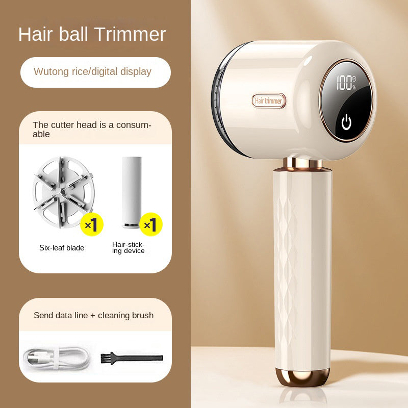 Fuzz Trimmer with Digital Display for Home Use, Rechargeable Sweater Defuzzer and Hair Remover 2-in-1 by eprolo