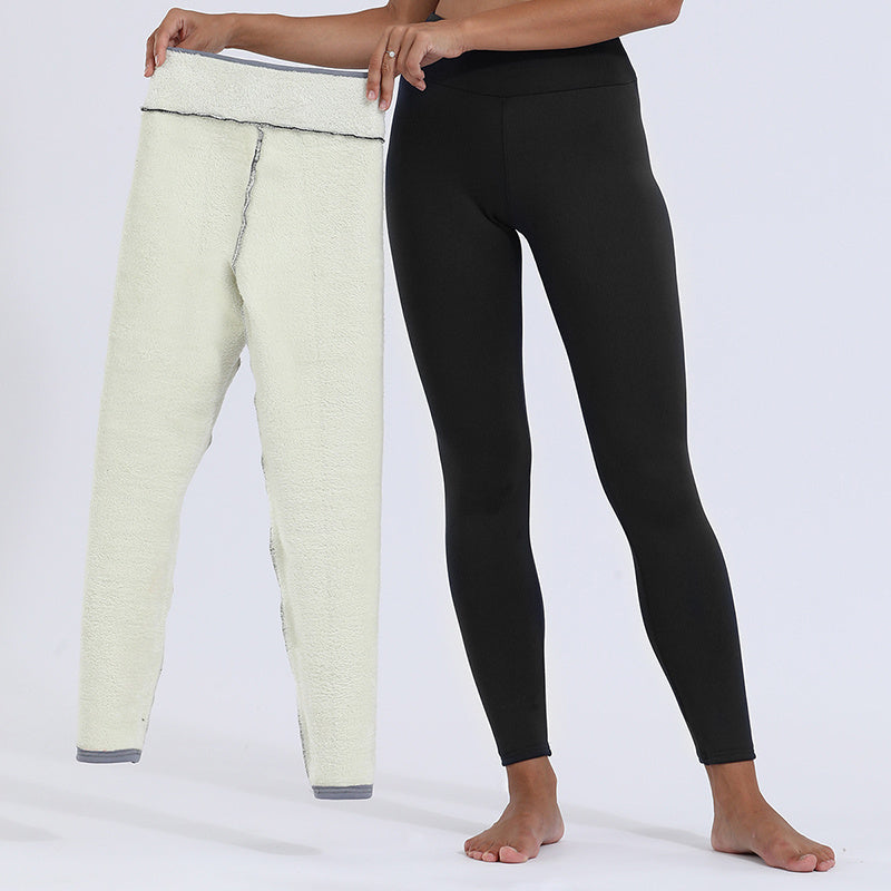 Winter Leggings Warm Thick High Stretch Lamb Cashmere Leggins Skinny Fitness Woman Pants by My Store