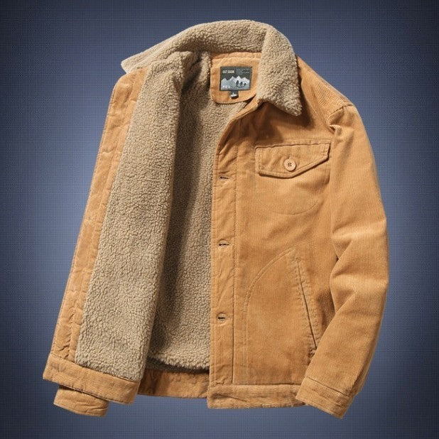 Stand Collar Casual Warm Cotton Coat by My Store