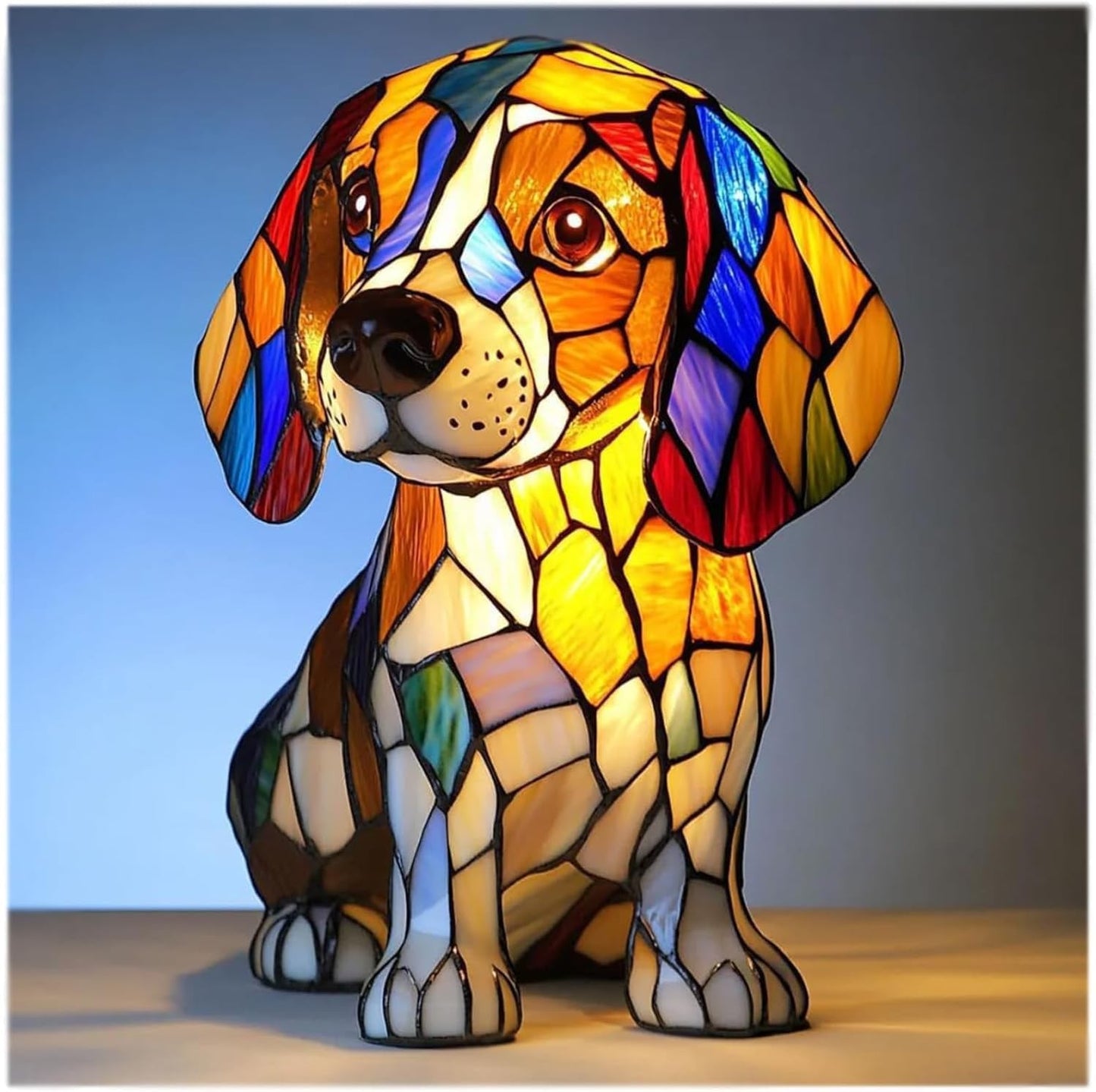 Dachshund Lamp - Bigfoot Lamp Resin Statue LED Decorative Light by eprolo
