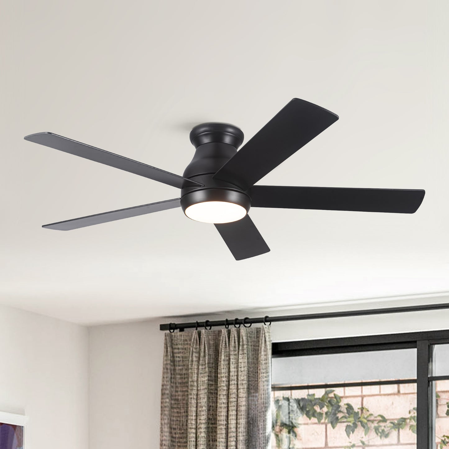52" Low Profile Ceiling Fan with Lights by eprolo