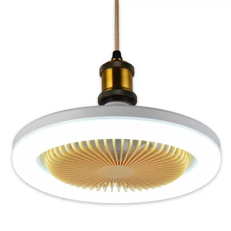 30W Silent 3 Speeds Ceiling Fan with Remote Control with Lighting Lamp E27 Converter Base for Bedroom Living Home by eprolo