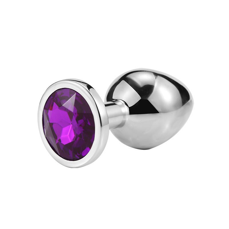 Adult Sex Toy SM Metal Anal Plug For Men And Women Sex Toy Masturbation Anal Expansion Round Anal Plug Medium Silver by eprolo