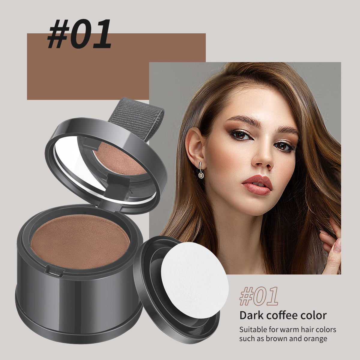Hairline powder contouring shadow filling forehead hair replacement artifact waterproof and sweat-proof by eprolo