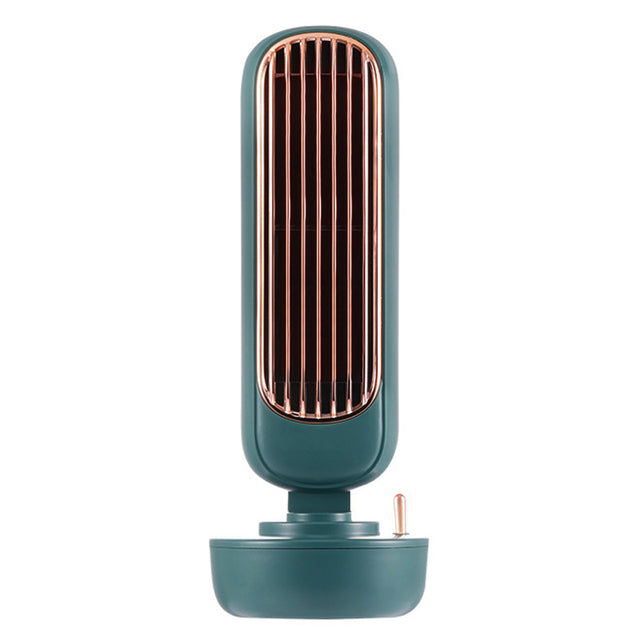 Retro Humidification Tower Fan Creative Two-In-One Spray Fan Desktop USB Integrated Humidification Fan by eprolo