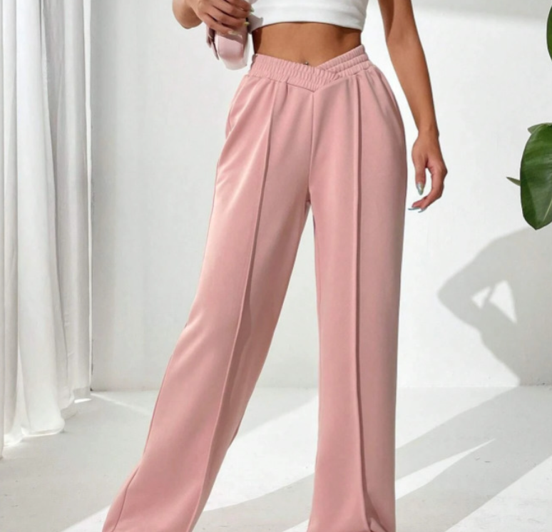 Women's loose casual pants comfortable home pants solid color casual wide leg sports pants by eprolo