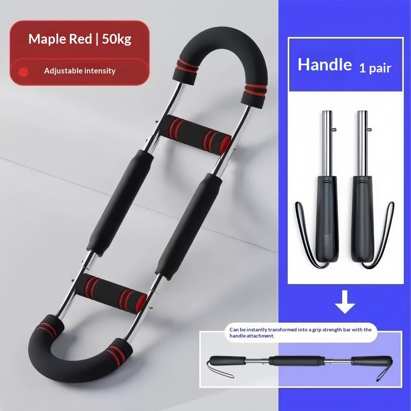 Multi-functional U-shaped Arm Strengthener Chest Trainer Adjustable Forearm Strength Exerciser Home Gym Equipment Bodybuilding by DERILUJA LLC