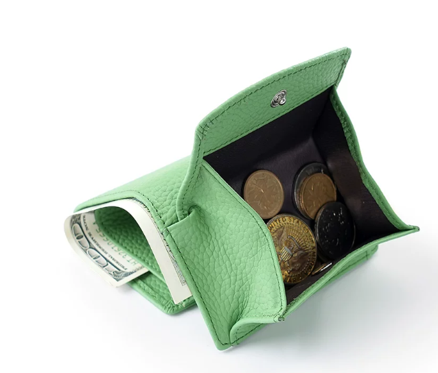 Genuine Leather Small Wallet RFID Coin Purse Money Clip by eprolo