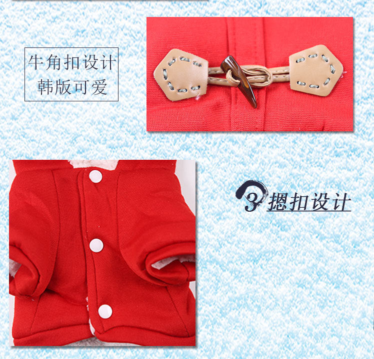 Cross-Border Pet Dog Clothes, Cat Autumn and Winter Four-Legged Cotton Coat, Cartoon Transformation Clothing, Cat Clothing, Dog Clothing Supplies by DERILUJA LLC