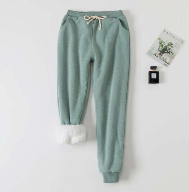 Lamb velvet padded sweatpants by My Store