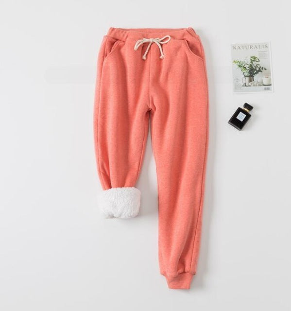 Lamb velvet padded sweatpants by My Store
