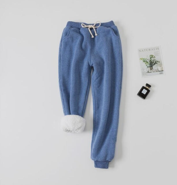 Lamb velvet padded sweatpants by My Store