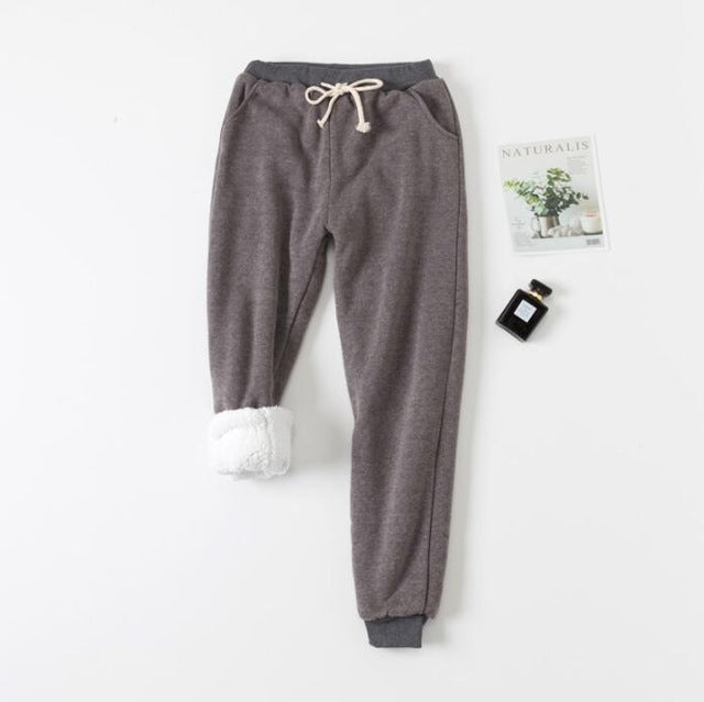 Lamb velvet padded sweatpants by My Store