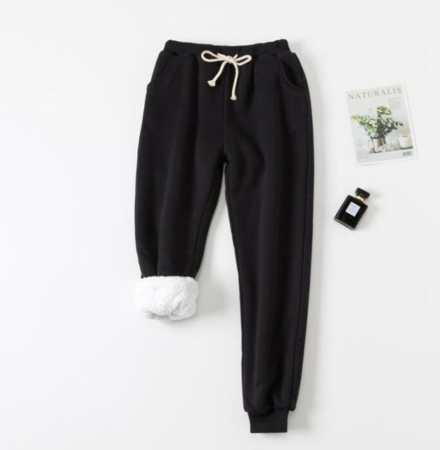Lamb velvet padded sweatpants by My Store