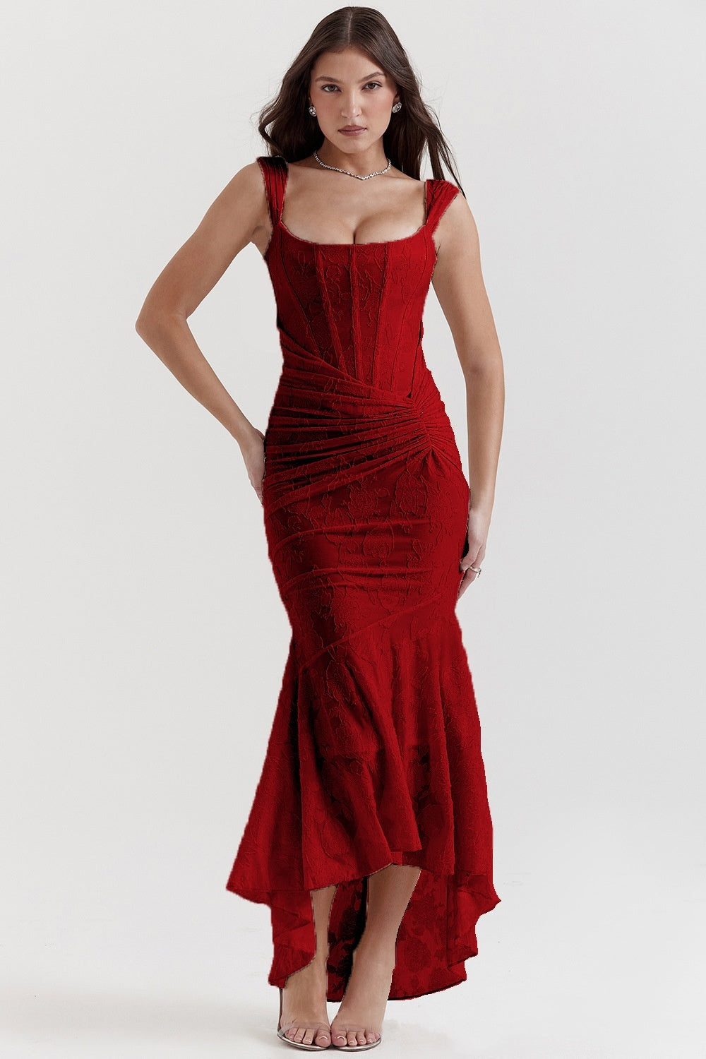 Mozision Off-shoulder Backless Sexy Evening Dress For Women Purple Sleeveless Strapless Ruched Bodycon Club Party Dress by My Store