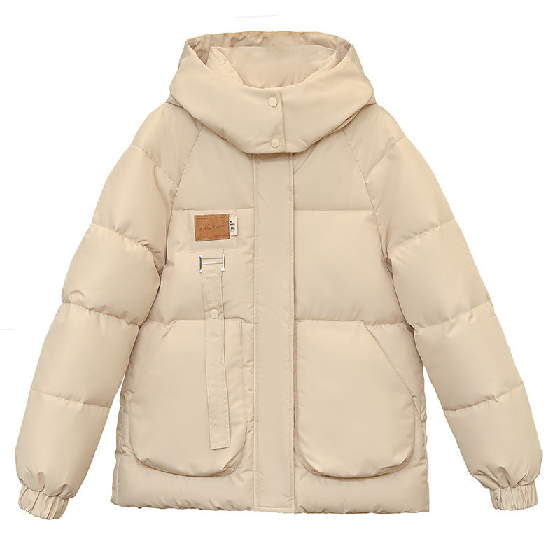 Coat Bread Coat Cotton-padded Jacket by DERILUJA LLC