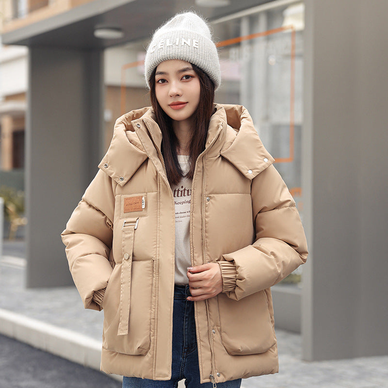Coat Bread Coat Cotton-padded Jacket by DERILUJA LLC