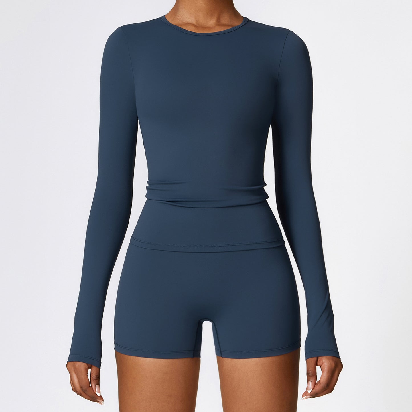 Women's Slim Long Sleeve Pullover Top Yoga Fashion Fitness Sports Clothing For Women by My Store
