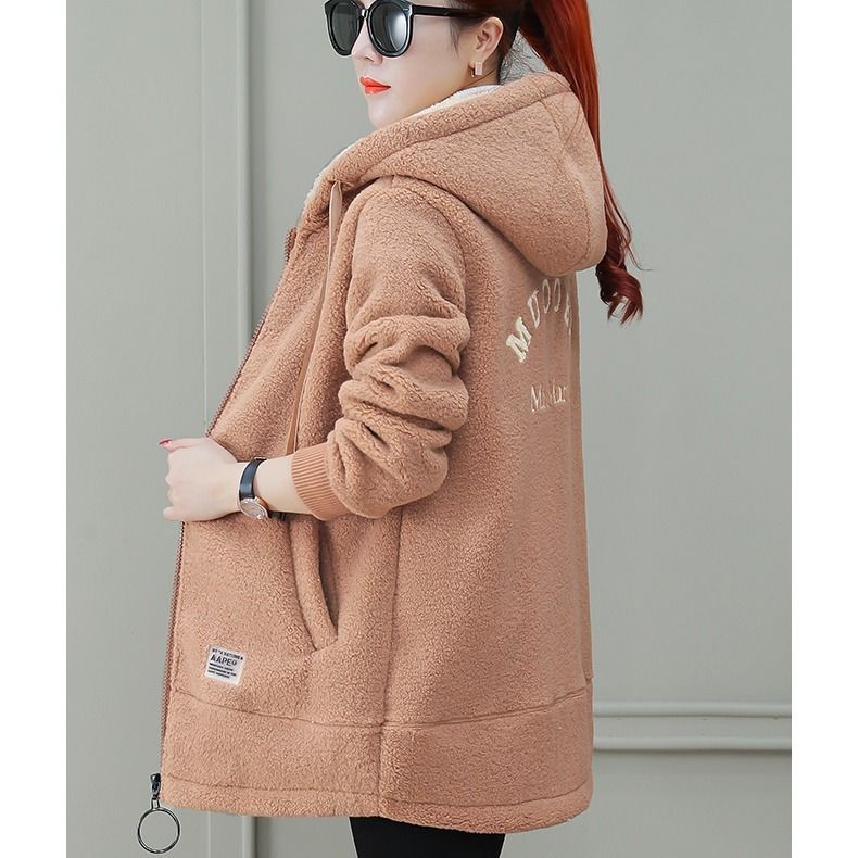 Autumn Winter Coat Cardigan Winter Faux Lamb Fur Coat by My Store