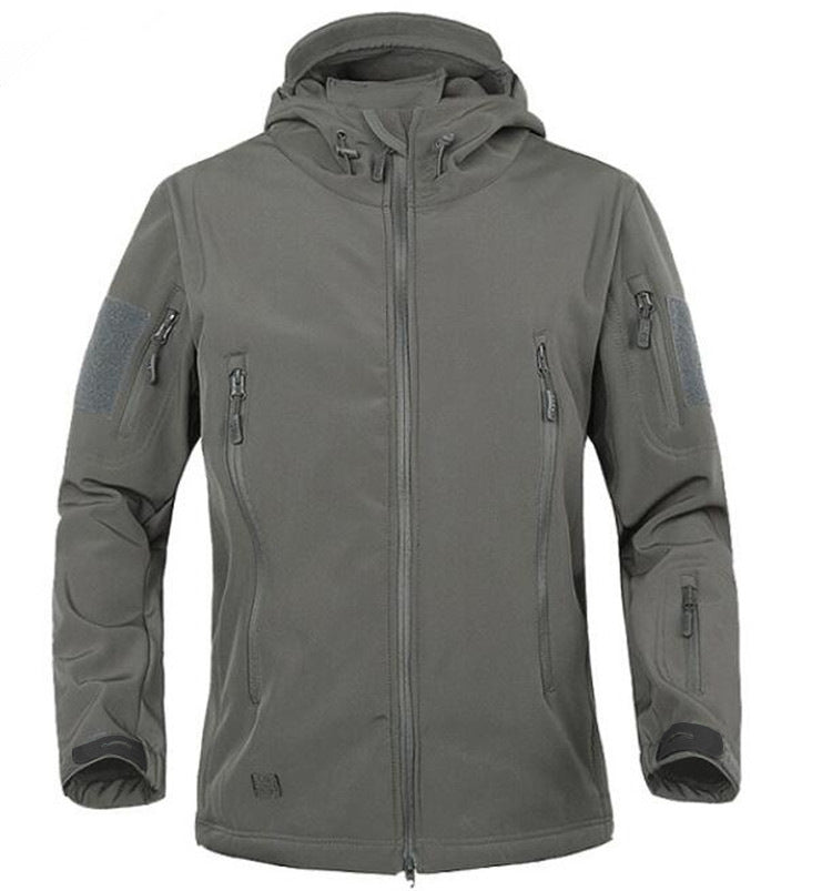Waterproof soft shell jacket by DERILUJA LLC
