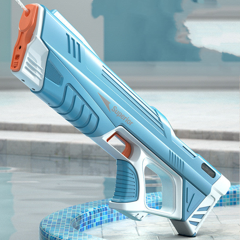 Summer Full Automatic Electric Water Gun Toy Induction Water Absorbing High-Tech Burst Water Gun Beach Outdoor Water Fight Toys by DERILUJA LLC