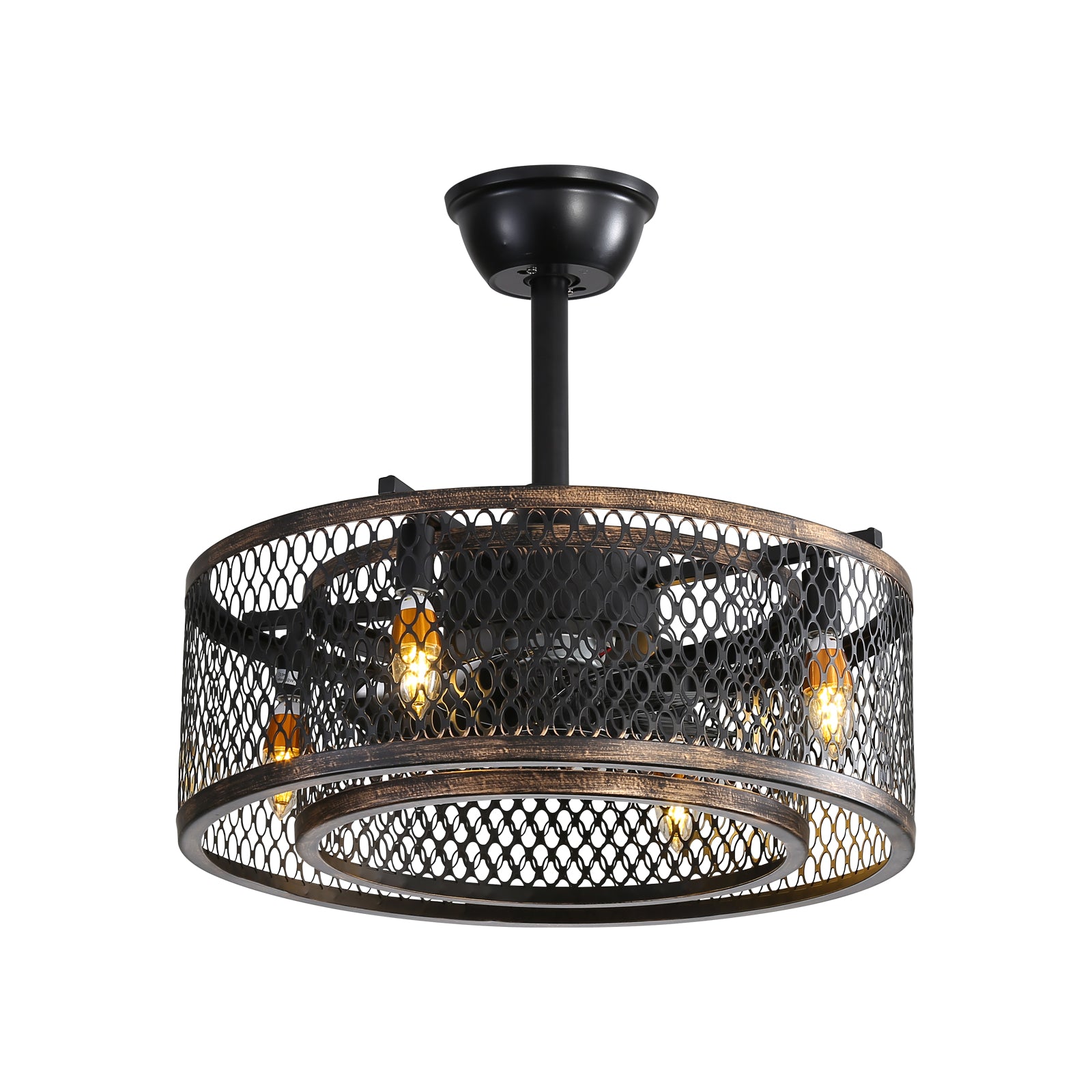 20 inch Caged Ceiling Fan with Lights by eprolo