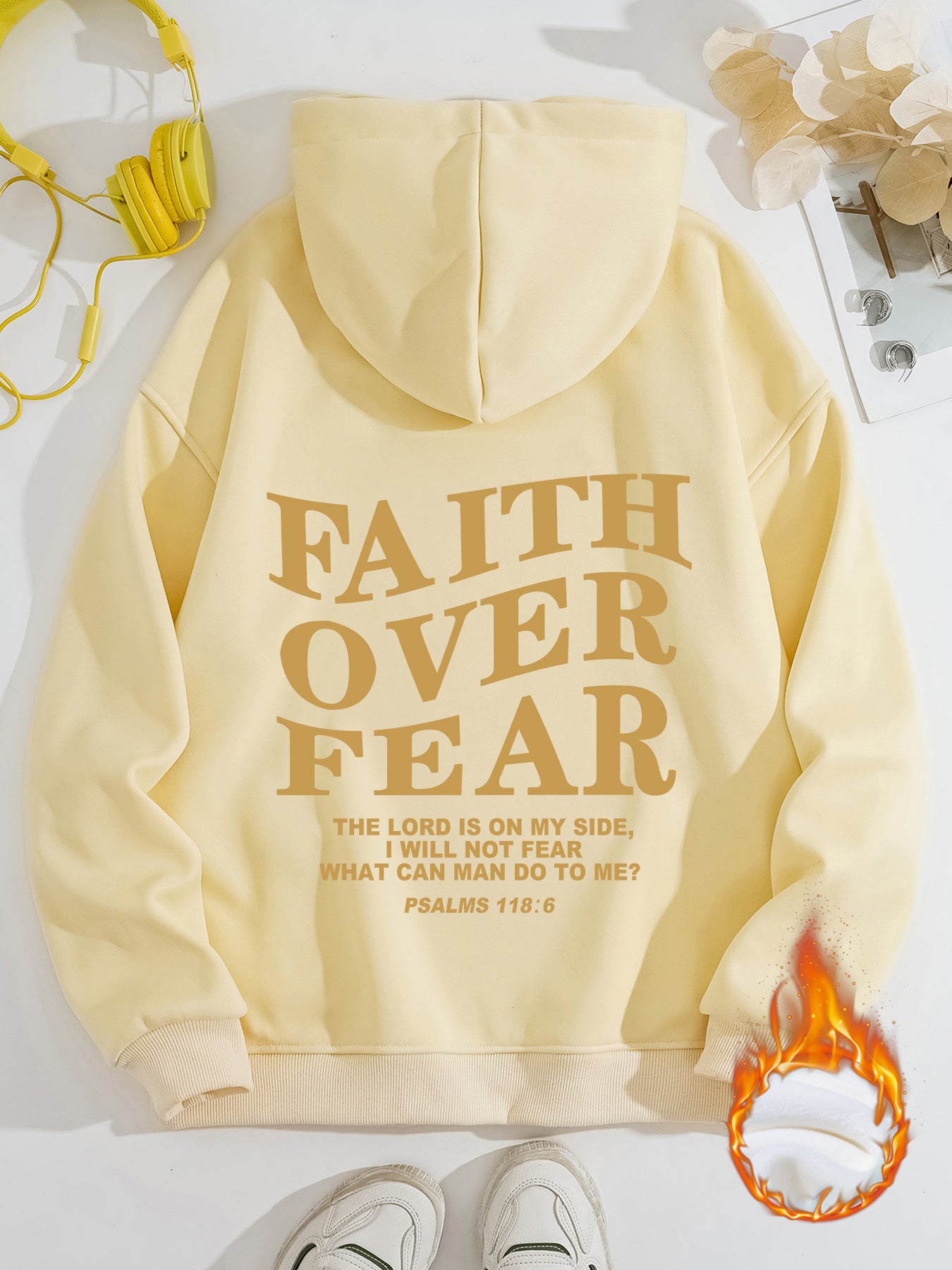 FAITH OVER FEAR Women's Hoodie by eprolo