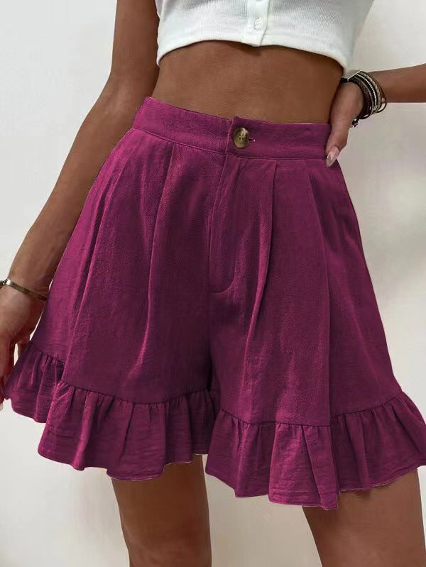 Loose-fitting Shorts High-waisted Shorts For Women by DERILUJA LLC