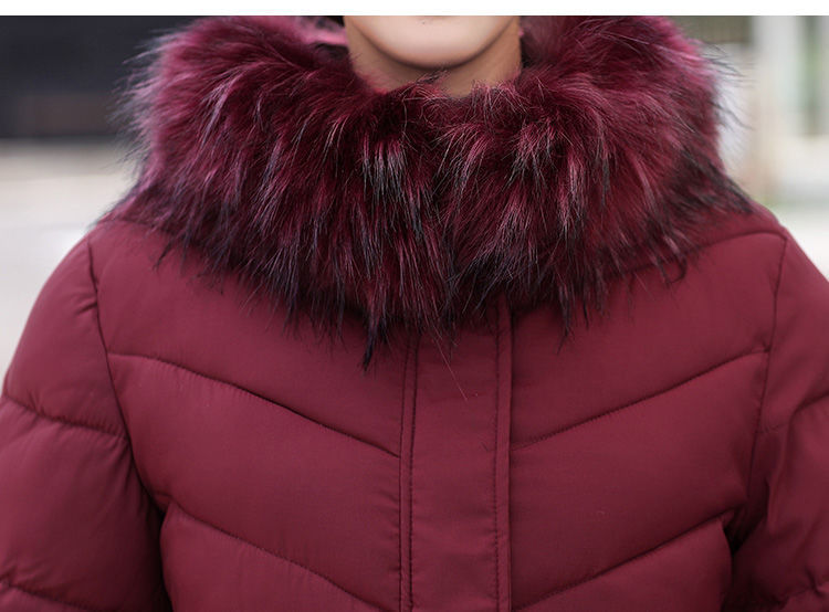 Women’s Plus-Size Mid-Length Padded Winter Coat – Warm Everyday Jacket