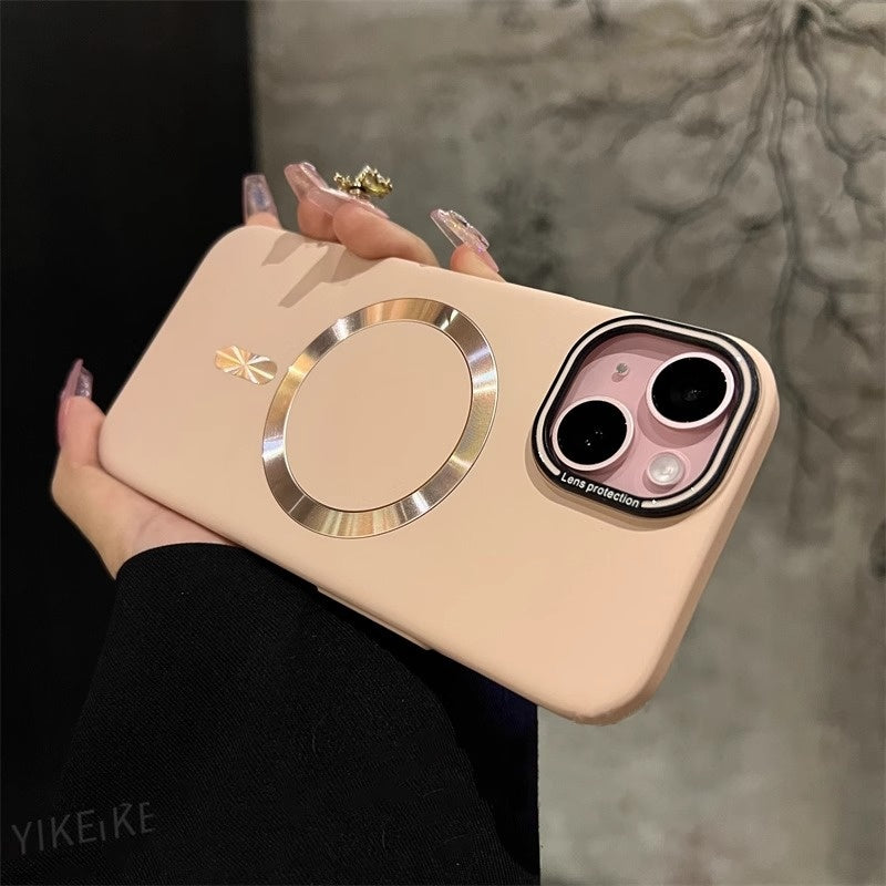 Suitable for Apple 15 Promax phone case new magnetic frosted iPhone 16 all inclusive anti drop 13 protective case by eprolo