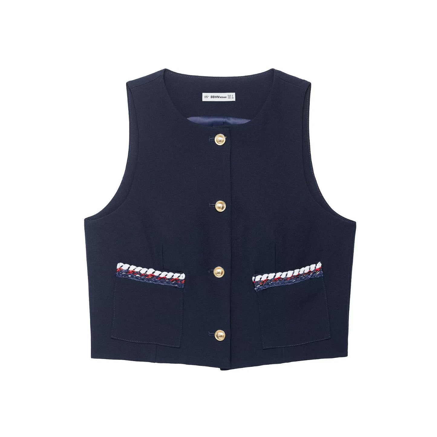 Fancy trimmed vest+shorts set by eprolo
