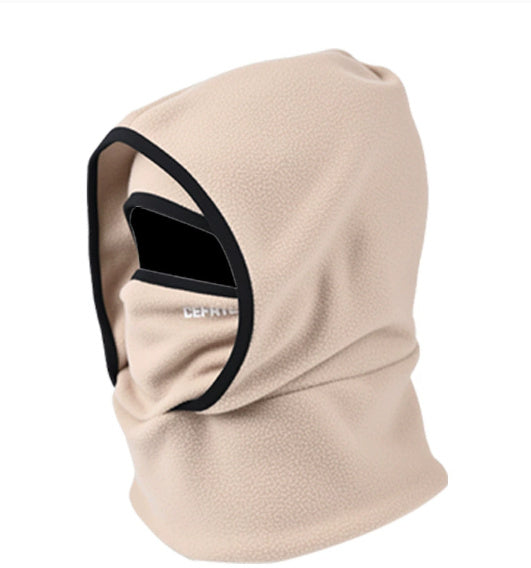 Outdoor Winter Warm Hat And Scarf Integrated Headgear by Badon Shop LLC