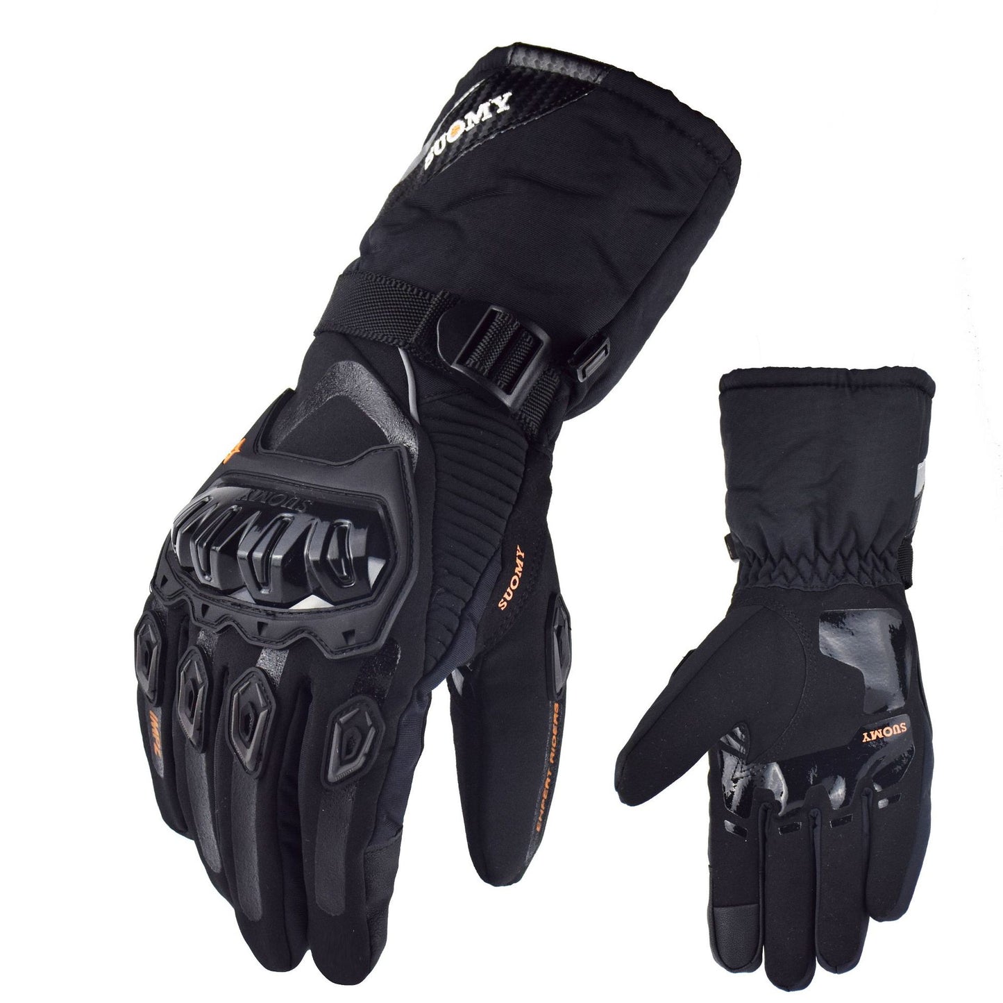 Motorcycle waterproof, windproof, warm winter touch-screen motorcycle riding gloves hand guards anti-fall thick long gloves by eprolo