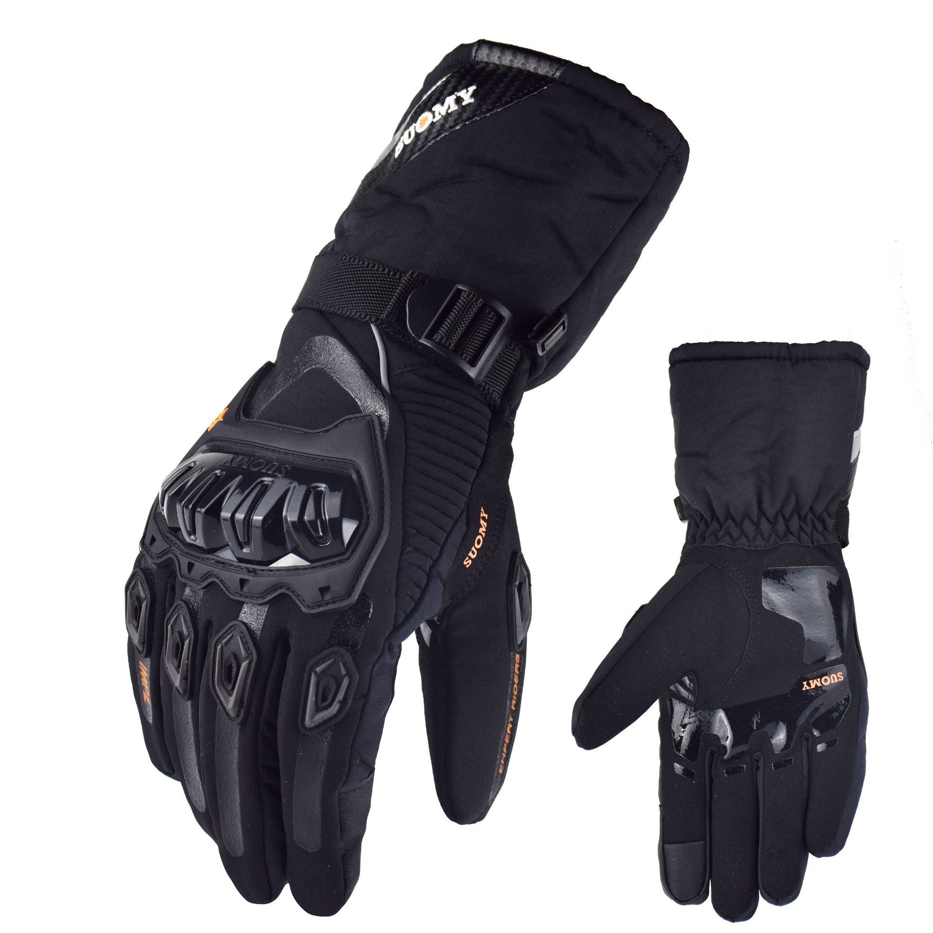 Motorcycle waterproof, windproof, warm winter touch-screen motorcycle riding gloves hand guards anti-fall thick long gloves by eprolo