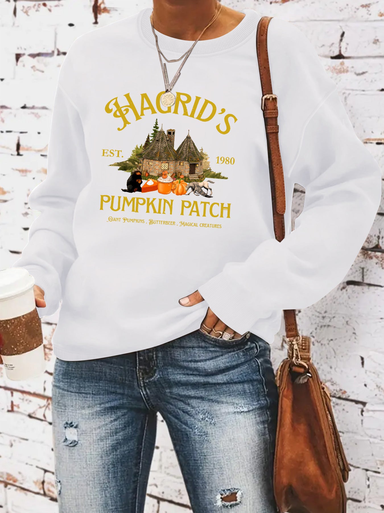 HAGRID'S print on hoodie