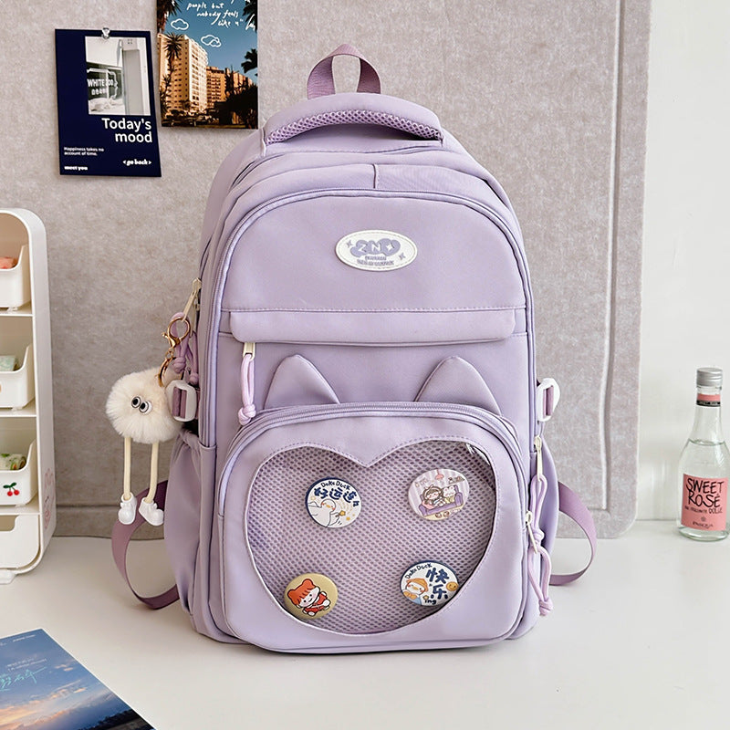 Large Capacity Backpack For Primary School Students by DERILUJA LLC