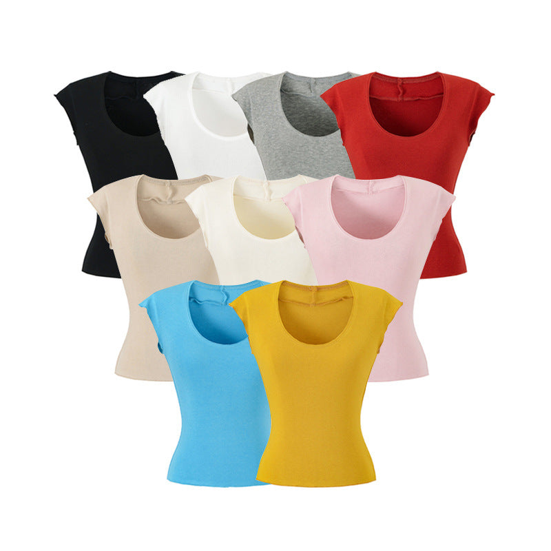 U-neck short sleeved T-shirt by eprolo