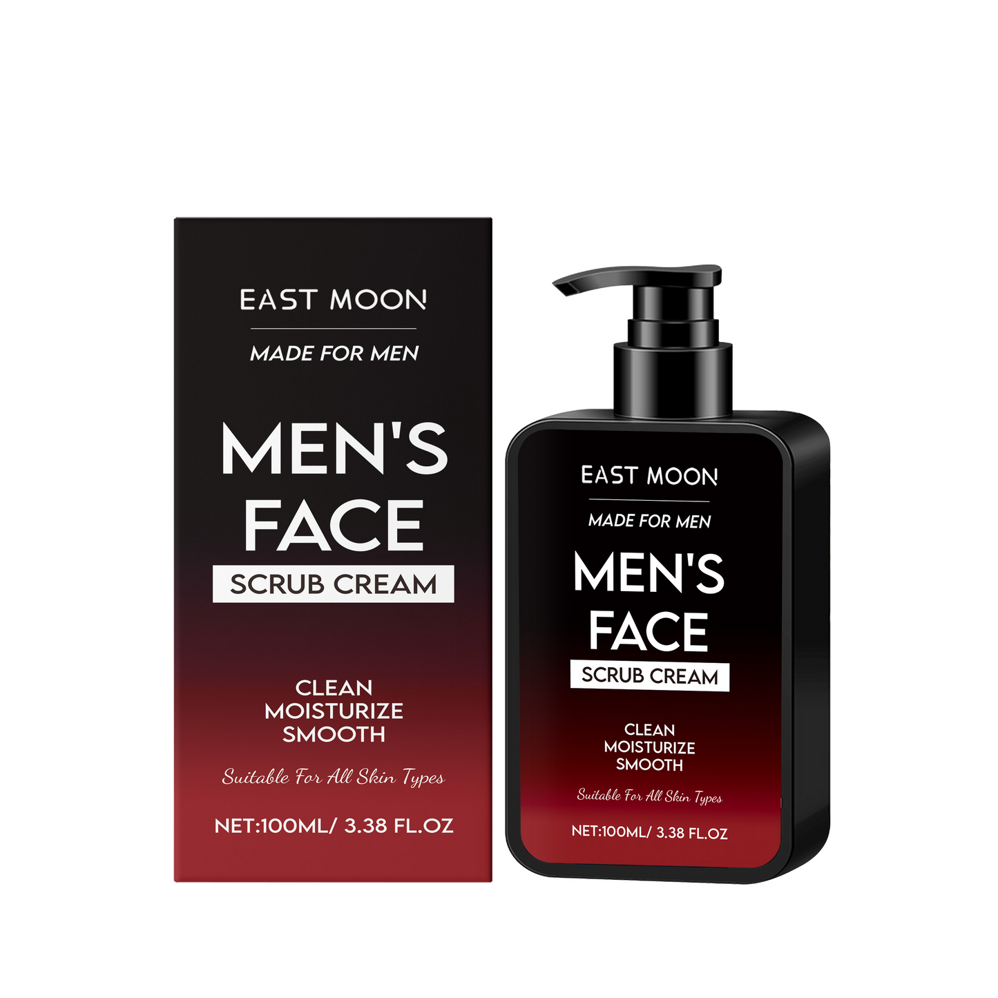 East Moon Men's Oil Control Scrub, Gently Cleanses Facial Skin With A Refreshing And Moisturizing Oil Control Scrub by eprolo