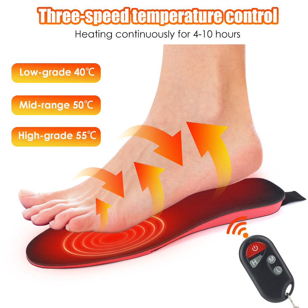 3-speed electric heating insole, USB charging heating insole, winter skiing warm insole, foot warmers for men and women by eprolo