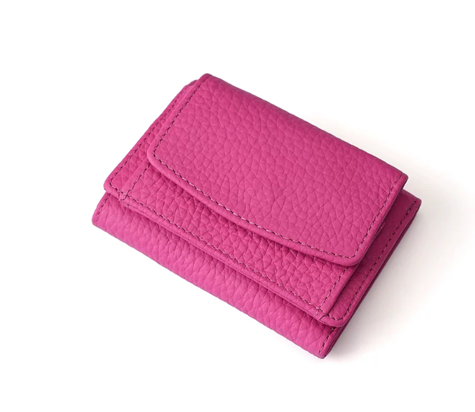 Genuine Leather Small Wallet RFID Coin Purse Money Clip by eprolo