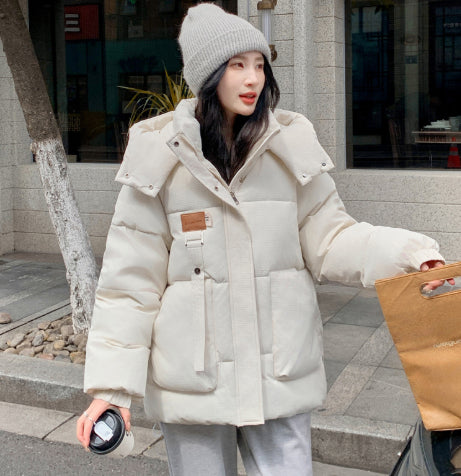 Coat Bread Coat Cotton-padded Jacket by DERILUJA LLC