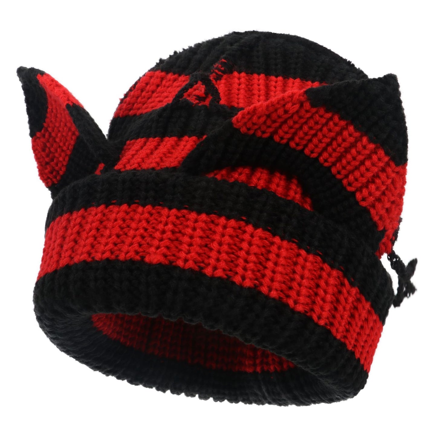 Devil Ears Thickened All Acrylic Knitted Hat by My Store