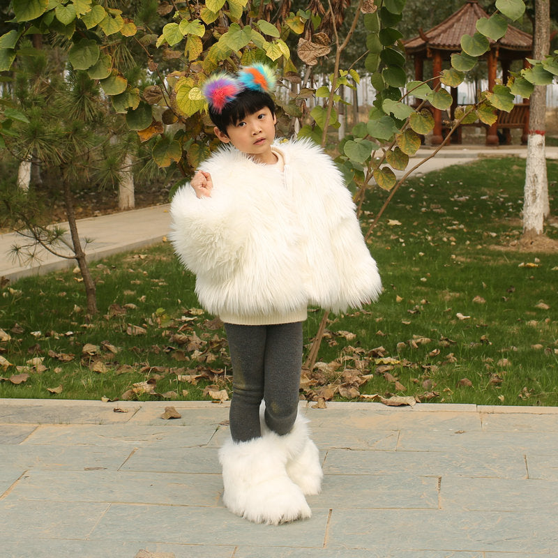 Faux fur coat coat by My Store