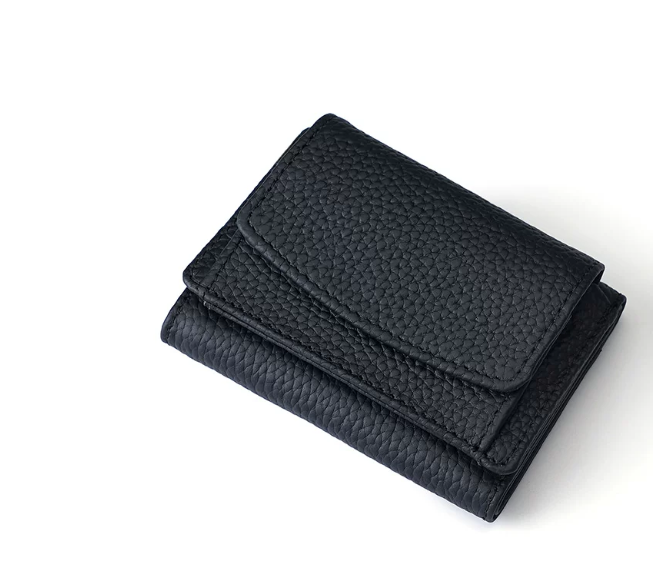 Genuine Leather Small Wallet RFID Coin Purse Money Clip by eprolo