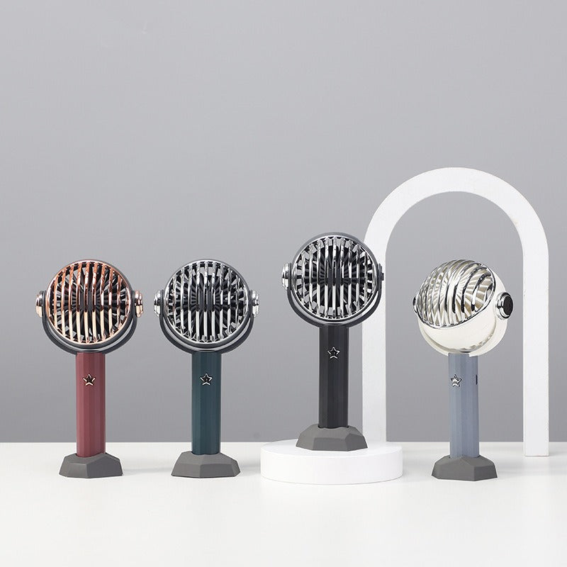Birthday Gift USB Handheld Electric Fan Desktop Ornaments Home Living Room Ornaments Gift by eprolo